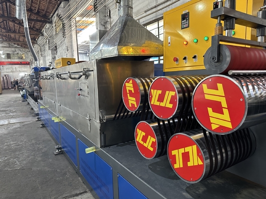 Линия производства полипропиленовой (PP) ленты для обвязки GUOMAO Motor с 4-сетчатым фильтром для переработки