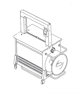 Немецкая технология Box Strapping Machine Регулируемое время охлаждения 2 Sec/Strip Bale Speed,Картонная столовая упаковка