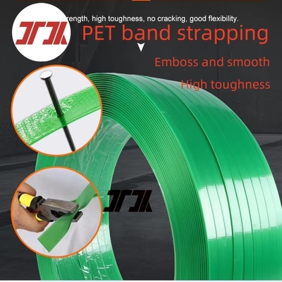 Зелёный цвет на заказ Pet Strapping Band Пластиковый ремень для упаковки паллетных кирпичей