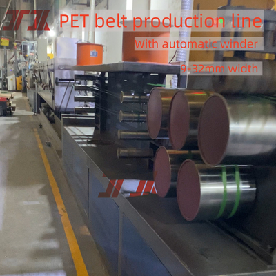 9-32мм PET Flake Pet Plastic Material Packaging Belt Band Производственная линия ремня для домашних животных с автоматическим обмоткой