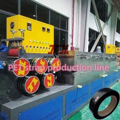 150 м/мин Скорость работы Машина для изготовления ремней для домашних животных Изготавливают рельефный ремень для упаковки ПЭТ с ПЛК-контролем