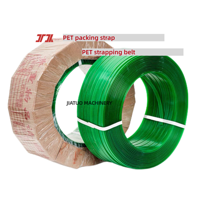 Automatic PET packing belt 19mm green PET strapping from 100% recycled materials