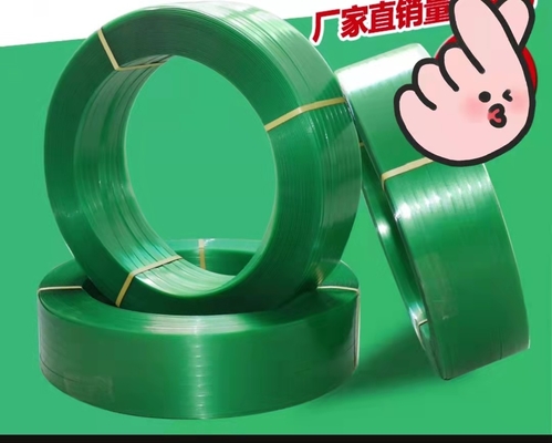 Зеленый 1.27mm поли пластиковый ремень для пакуя кирпичей паллета