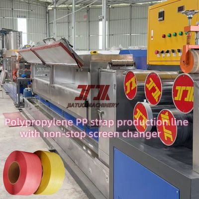 Одношрукная PP ленточная экструзионная машина Автоматическая система питания Полностью автоматическая линия изготовления PP ленточной ленты