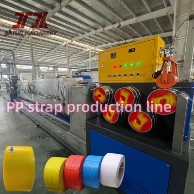 Машина для изготовления ремней из полиэстера с шириной 5-19 мм с автоматическим обмоткой